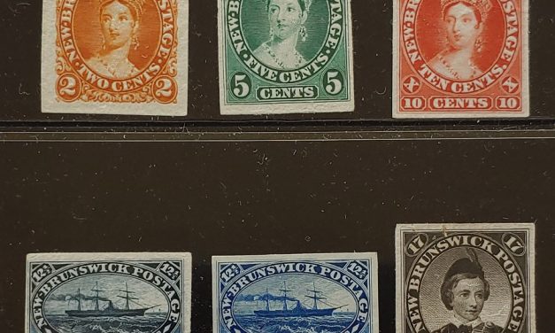 New Brunswick #7P-11P F/VF 1860 Plate Proofs odd sml flaw (6)