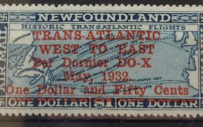 Newfoundland #C12 F/VF Mint HR 1932 $1.50 on $1 Airmail