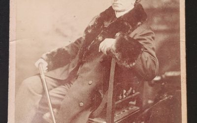 John A. Macdonald 4×6.5″ Westlake London, On. 1890s Cabinet Photo