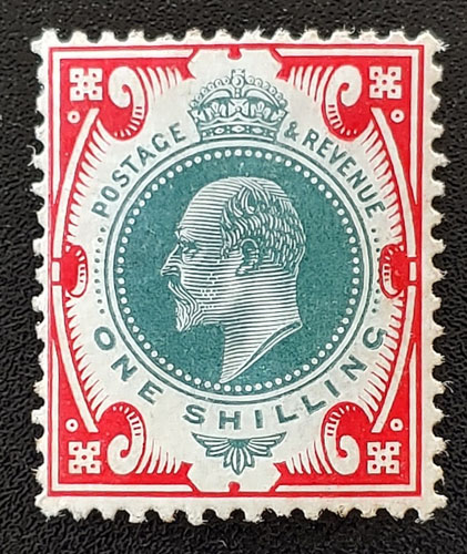 G.B. #138 Fine Mint Edward VII Shilling US$92