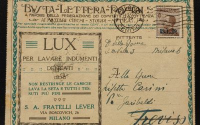 Italy #CB13 40c B.L.P. Overprint on appropriate Milano/Treviso Card