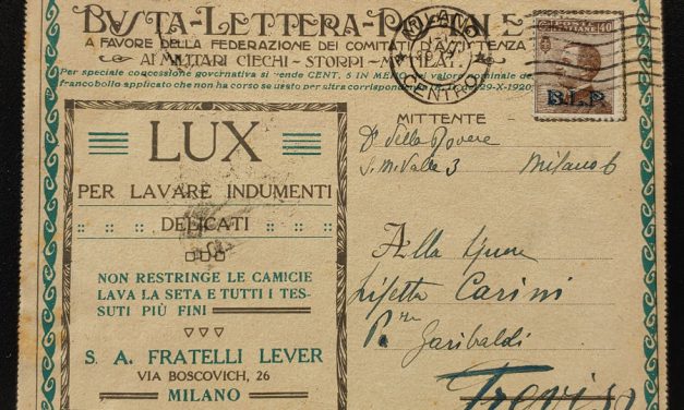 Italy #CB13 40c B.L.P. Overprint on appropriate Milano/Treviso Card