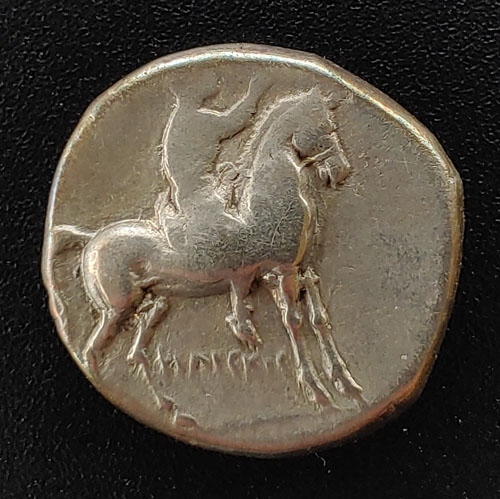 Greece/Calabria-Tarentum 380-355 BC 7gm Silver Nomos