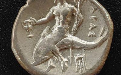 Greece/Calabria-Tarentum 380-355 BC 7gm Silver Nomos