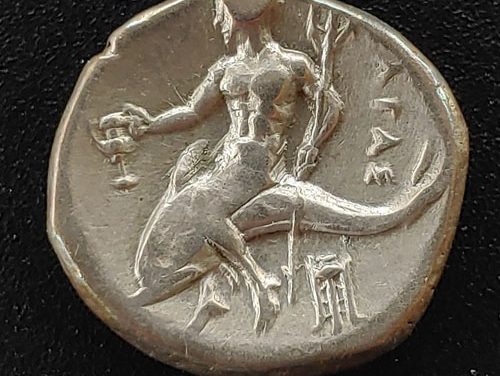 Greece/Calabria-Tarentum 380-355 BC 7gm Silver Nomos