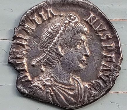 Gratian 367-383 AD 2gm Silver Siliqua w/ Roma etc