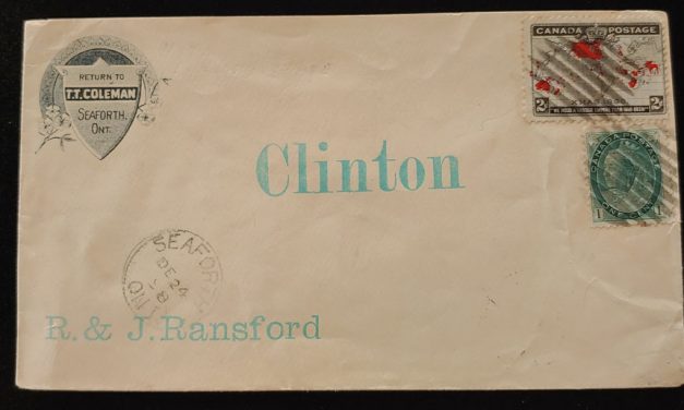 24 Dec 1898 3c T.T. Coleman 2c Map Corner Cover to Clinton, rc