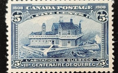 Canada #99 VFNH 1908 5c Quebec