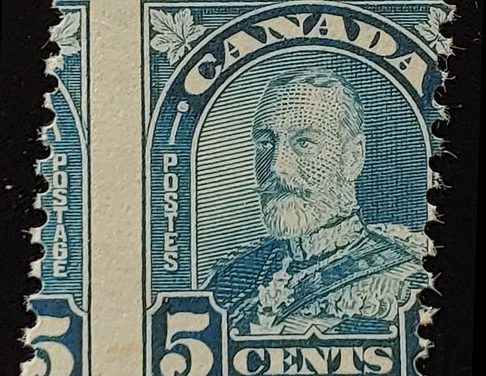 Canada #170MP Never Hinged 1930 5c Dramatic Misperf