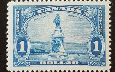 Canada #227 VFNH 1935 $1 Champlain shade