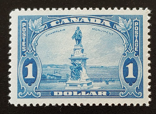 Canada #227 VFNH 1935 $1 Champlain shade $135