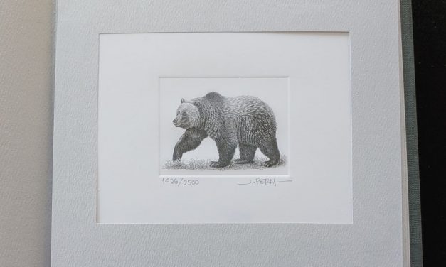 Canada Post #1694 Never Hinged artist-signed $8 Grizzly #1426/2500