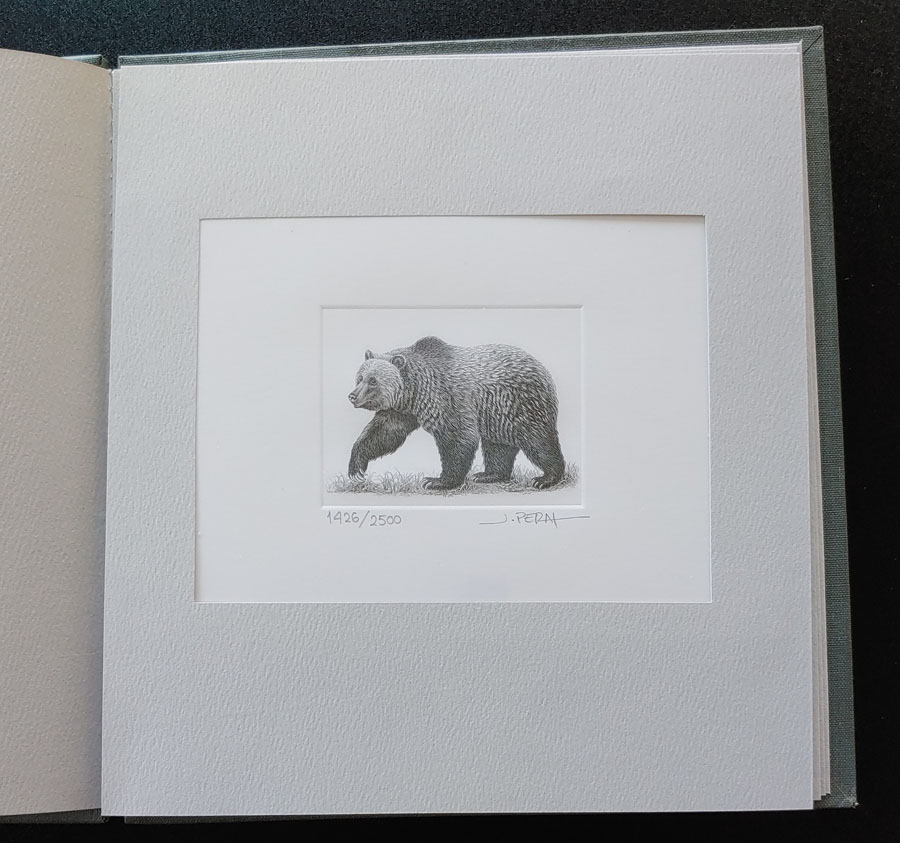 Canada Post #1694 Never Hinged artist-signed $8 Grizzly #1426/2500