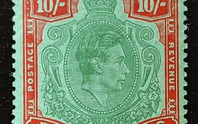 Bermuda #126 F/VF Mint 1951 George VI 10 Shillings