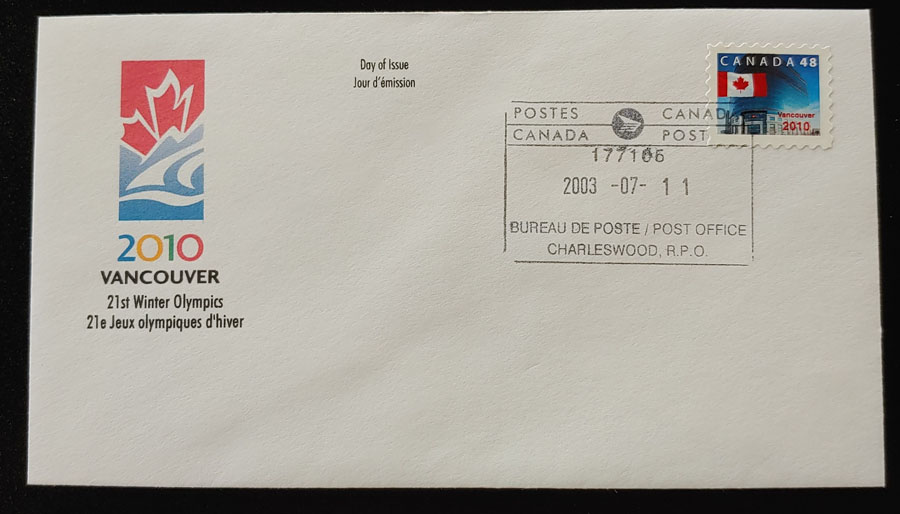 Canada #1991 11 Jl 2003 Vancouver 2020 private FDC less than 100 known