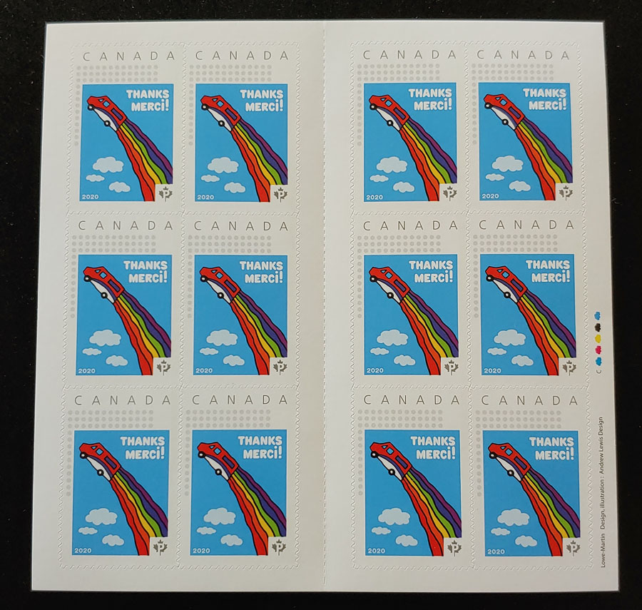 Canada Post NH 2020 Thanks/Merci Employees Only Pane (12)