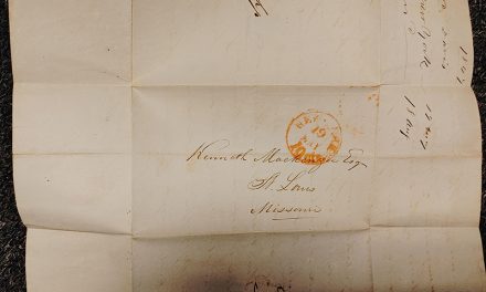 Kenneth Mackenzie 1847 Letter