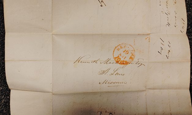 Kenneth Mackenzie 1847 Letter
