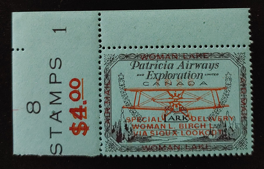 Patricia Airways #CL18 F/VF Never Hinged 1926 50c S.O.A. $300