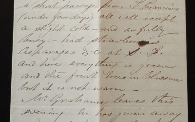 Victoria, B.C. 11 May 1874 2.5 pg Marcus Smith letter to his wife