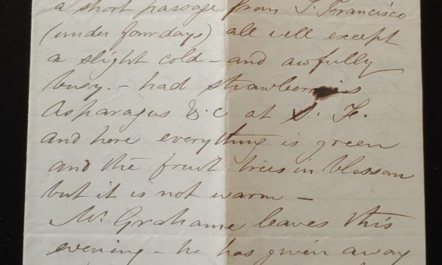 Victoria, B.C. 11 May 1874 2.5 pg Marcus Smith letter to his wife
