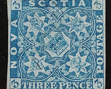 Nova Scotia #2 1851 3d Blue