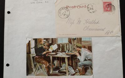 Log Cabin, B.C. 26 My 1905 2c Card and Hibben Mining Card ex Wellburn