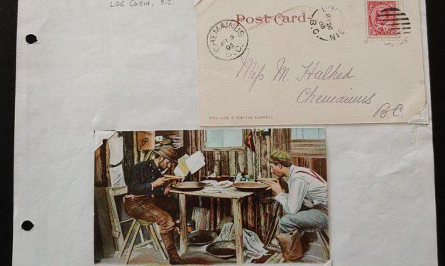 Log Cabin, B.C. 26 My 1905 2c Card and Hibben Mining Card ex Wellburn