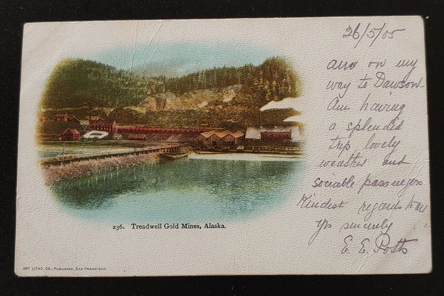 Log Cabin, B.C. 26 My 1905 2c Card & Hibben Mining Card ex Wellburn