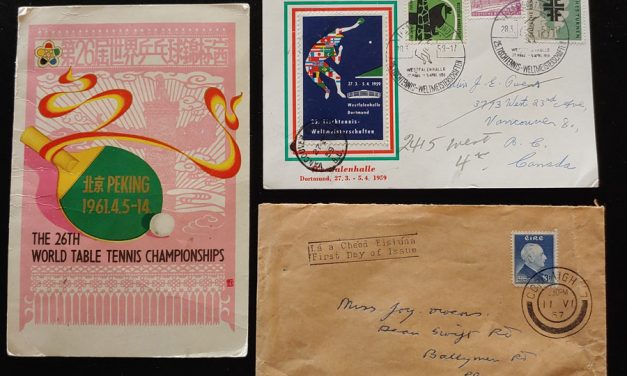 P.R. China etc 1957/61 Table Tennis Card And Cover trio incl Signatures