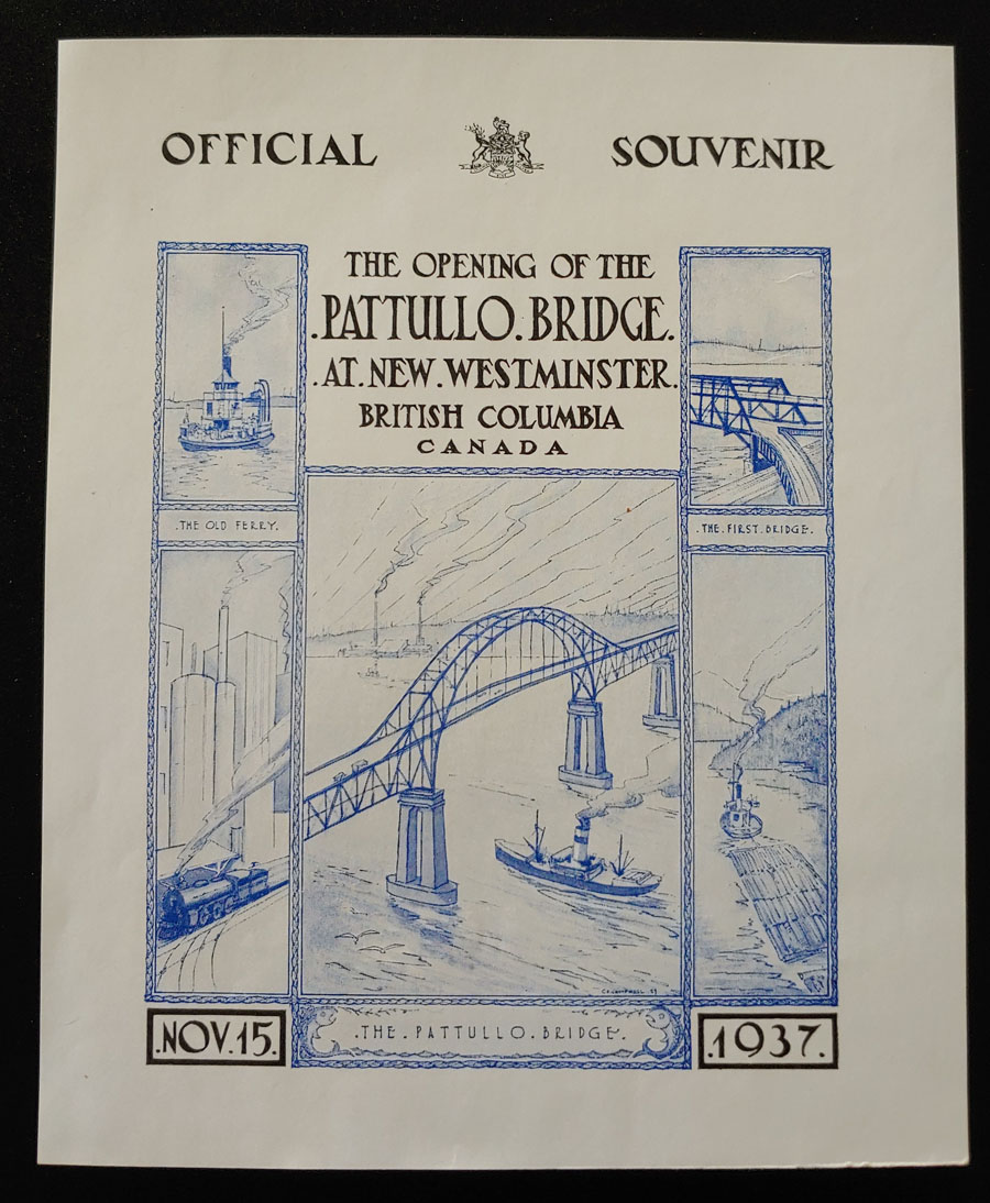 New Westminster, B.C. 15 Nov 1937 Bridge Opening Cover ex Wellburn