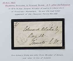 London, U.C. 30 Au 1854 3d Stampless MP Mourning Cvr ex Wellburn