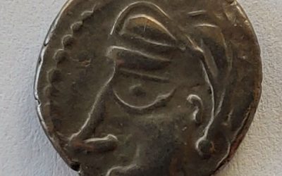 Celtic Gaul 60-50 BC Bituriges Cubi 14mm 1.88gm Silver Quinarius