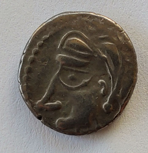 Celtic Gaul 60-50 BC Bituriges Cubi 14mm 1.88gm Silver Quinarius