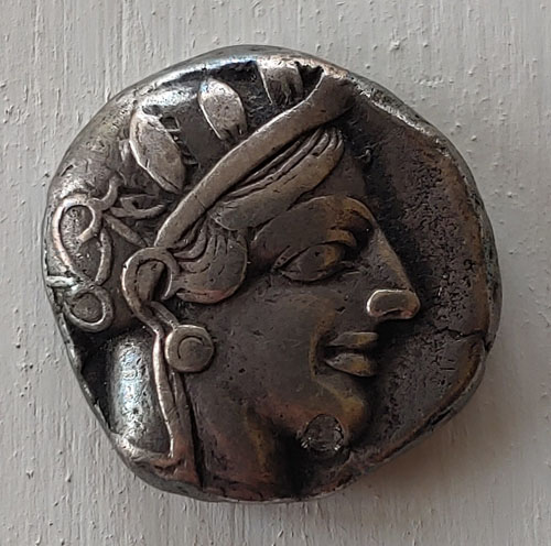 Athens 490-430 BC 16.97gm Owl Silver Tetradrachm w/ Athena etc