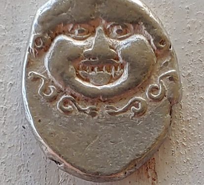 Thrace, Apollonia Pontika abt 400 BC 13/16mm 2.8gm Silver Drachm