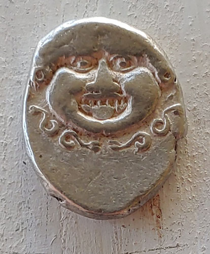 Thrace, Apollonia Pontika abt 400 BC 13/16mm 2.8gm Silver Drachm