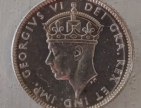 Newfoundland ICCS MS62 1947C George VI Silver 10 Cents