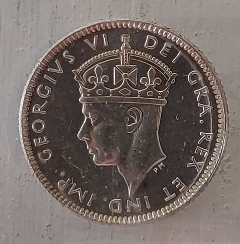 Newfoundland ICCS MS62 1947C George VI Silver 10 Cents $300