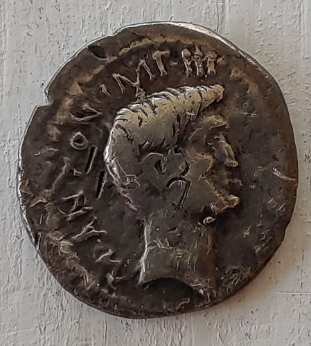 Mark Antony and Octavian 40-39 BC 3gm Silver Denarius