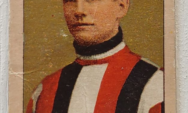 Bruce Stuart 1910/11 C-56 Imperial Tobacco #17 Rookie Card, wear