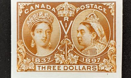 Canada #63P VF 1897 $3 Jubilee Plate Proof on card