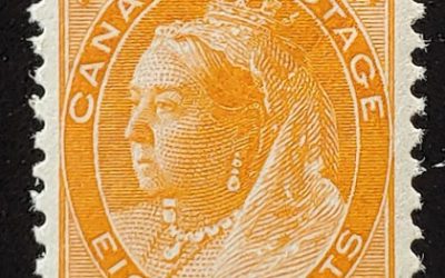 Canada #82 F/VF Never Hinged 1898 8c QV Numeral