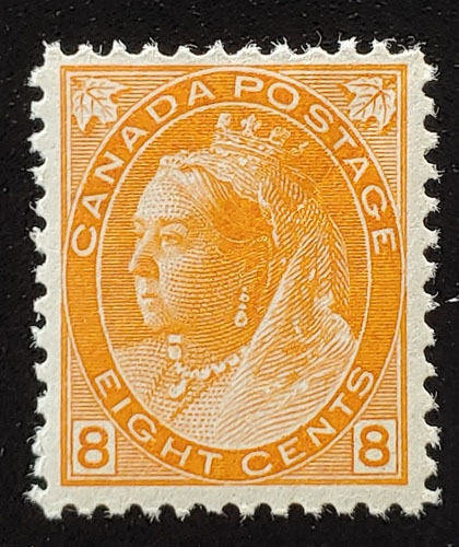 Canada #82 F/VF Never Hinged 1898 8c QV Numeral $1100