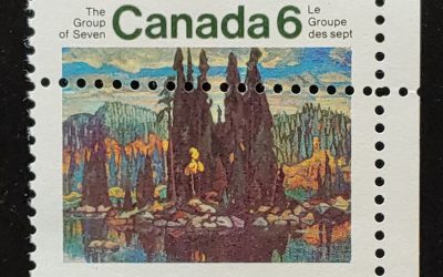Canada #518 Mint 1970 6c Group of Seven Misperf, ex Penko