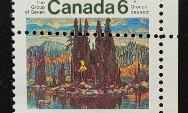 Canada #518 Mint 1970 6c Group of Seven Misperf, ex Penko