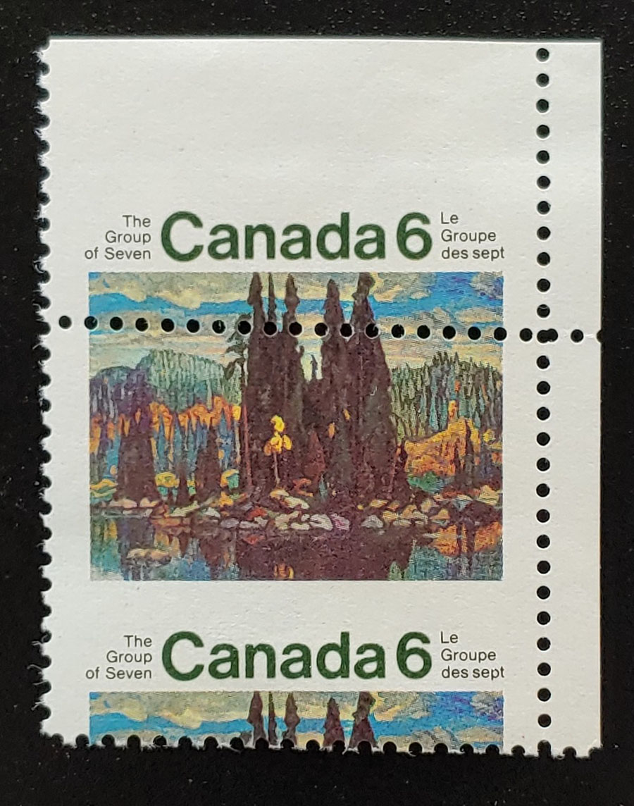 Canada #518 Mint 1970 6c Group of Seven Misperf, ex Penko