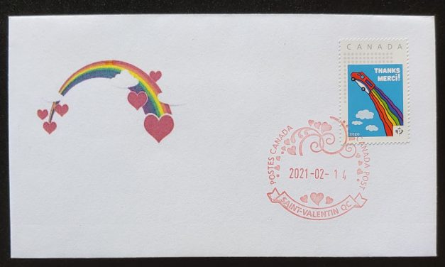 COVID-19 Valentine’s Day 2021 Thanks/Merci Souvenir Cover