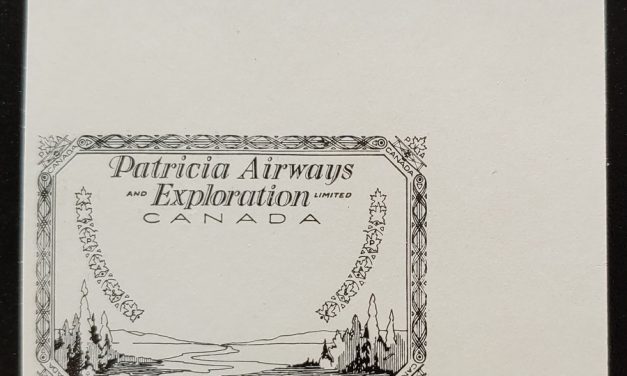 Patricia Airways #CL23P VF 1927 Black Proof on White Paper