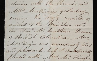 Ottawa Jan 8, 1875 Marcus Smith 2.5 page letter to his wife